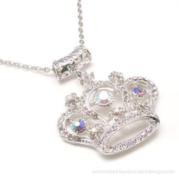 Zinc Alloy Custom Hang Tags / Crown Hang Tag For Souvenir Gifts And Imitation Jewelry